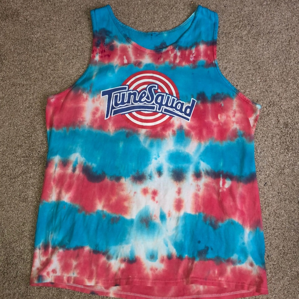Custom Tie Dye Tune Squad tank